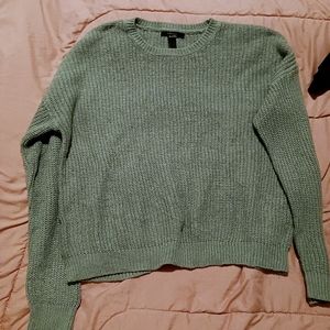 Green aqua colored sweater